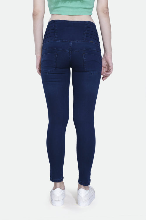 4 button stretchable denim jeans