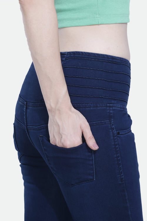 4 button stretchable denim jeans