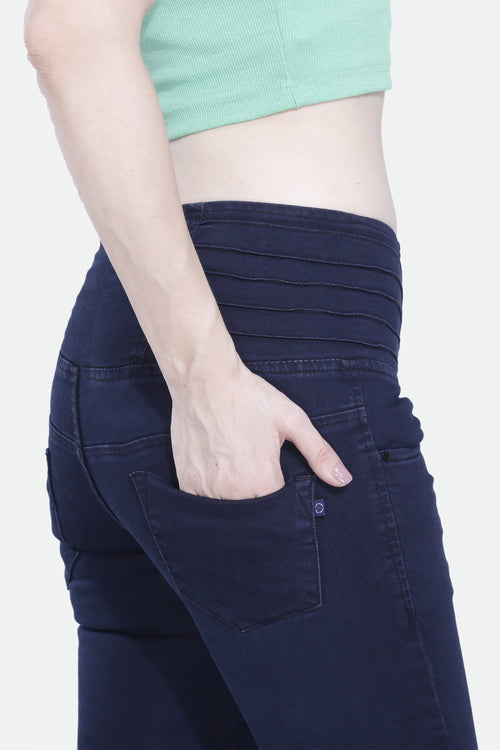 4 button stretchable denim jeans
