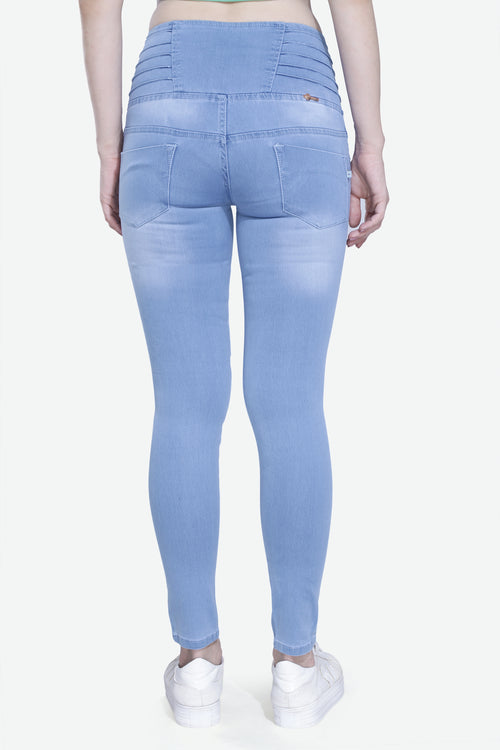 4 button stretchable denim jeans