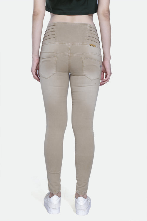 4 button stretchable denim jeans