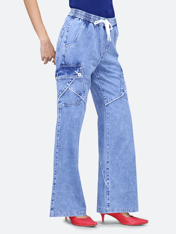 Cargo style baggy jeans