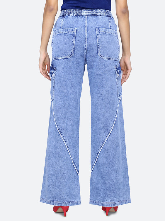 Cargo style baggy jeans