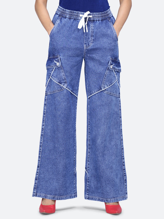 Cargo style baggy jeans
