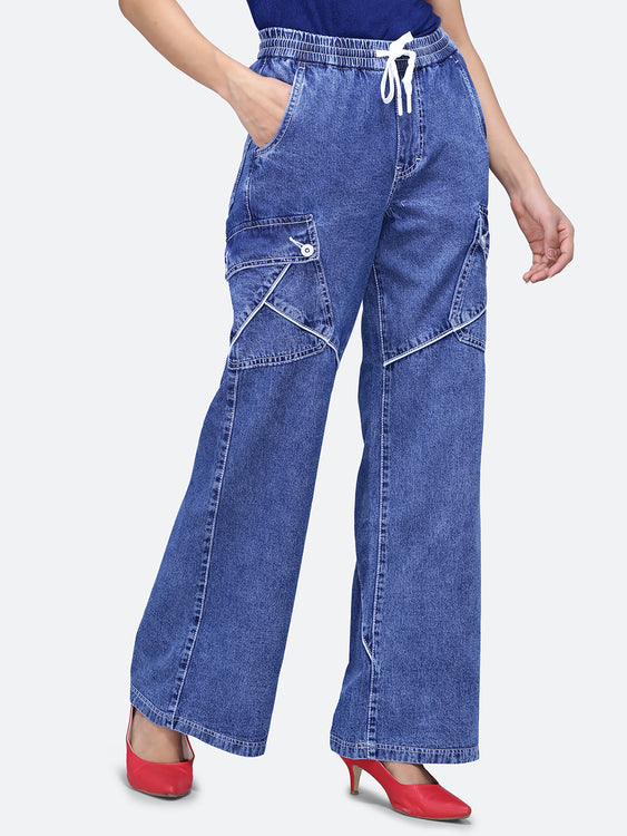 Cargo style baggy jeans