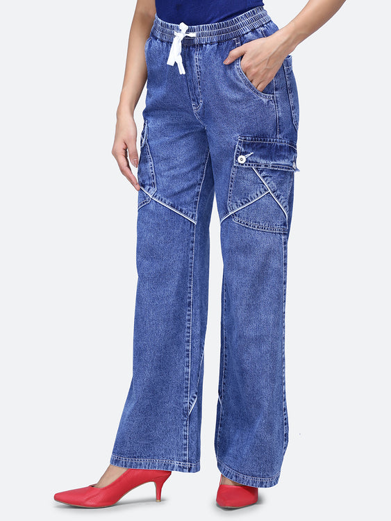Cargo style baggy jeans