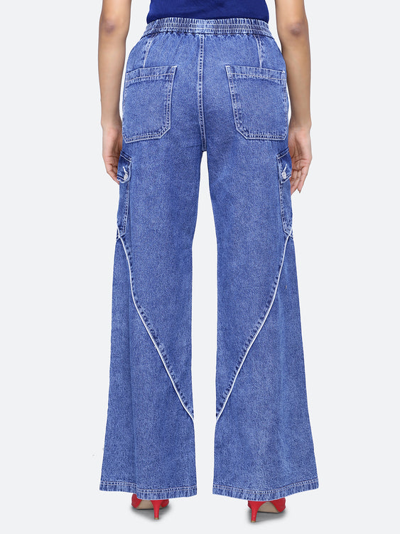Cargo style baggy jeans