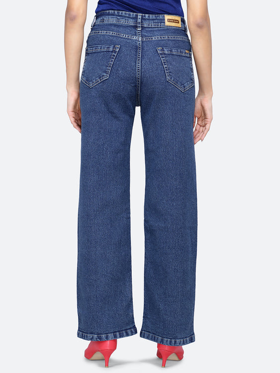 Basic Washed Wideleg Jeans