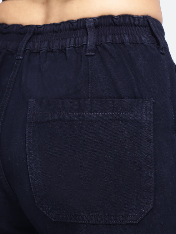 Zip styled baggy jeans