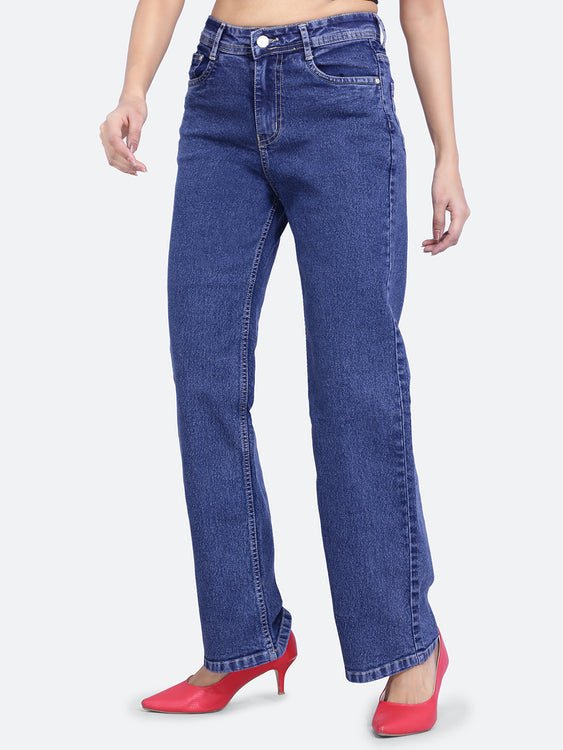 Basic Washed Wideleg Jeans