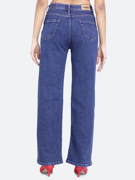 Basic Washed Wideleg Jeans