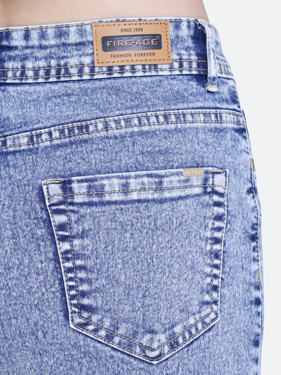 Basic Washed Wideleg Jeans