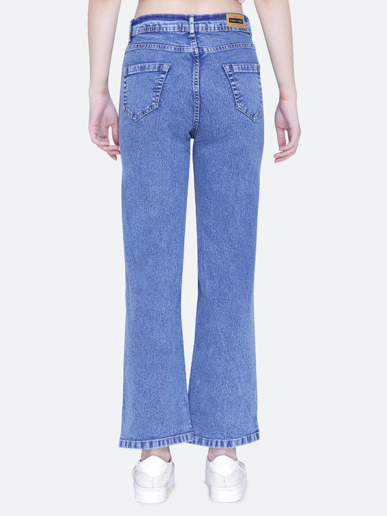 Basic Washed Wideleg Jeans