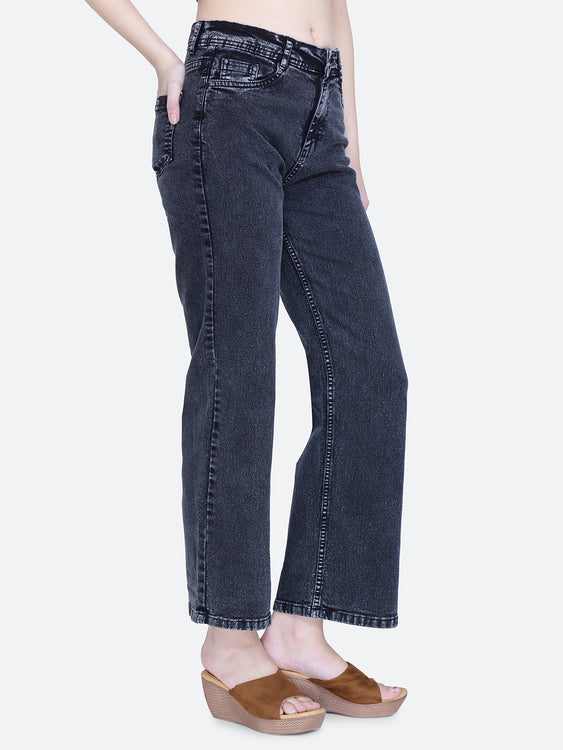 Basic Washed Wideleg Jeans