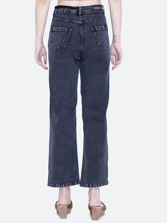 Basic Washed Wideleg Jeans