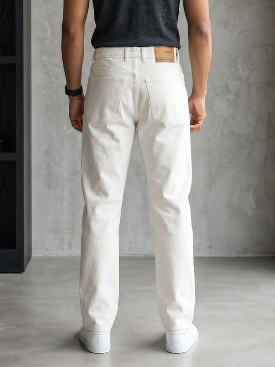 Washed Straight Fit Jeans