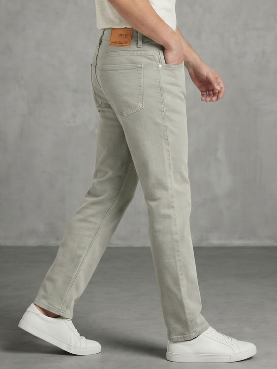 Washed Straight Fit Jeans
