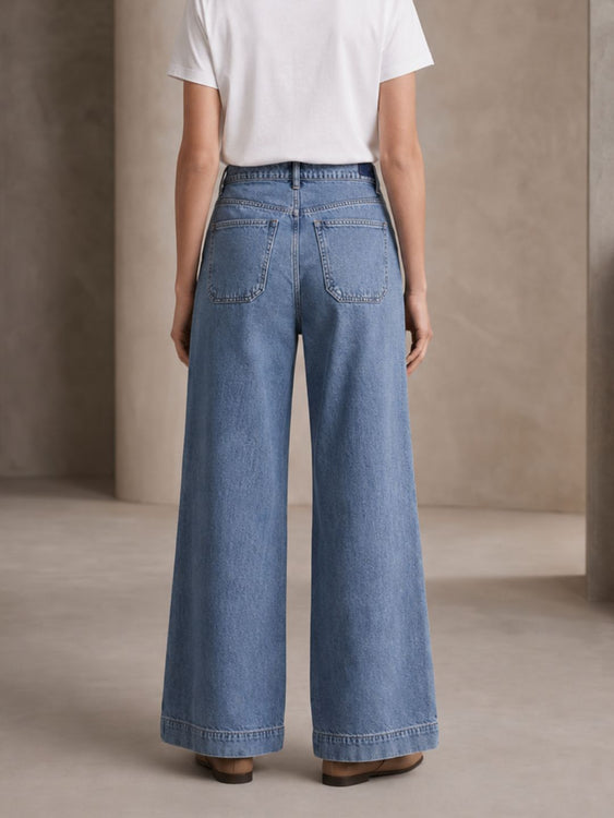 Bollwash wideleg Jeans