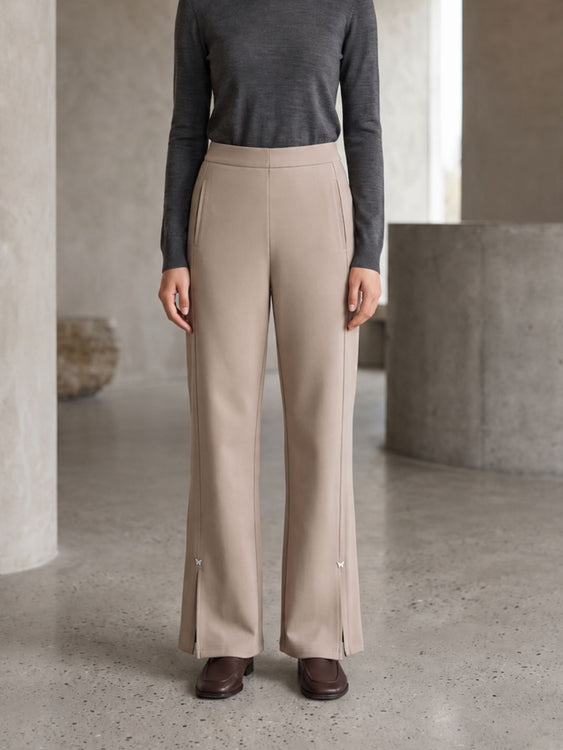 Slit Flare Pants
