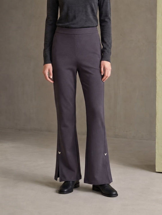 Slit Flare Pants