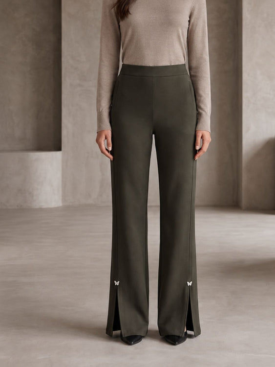 Slit Flare Pants