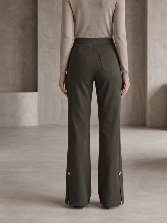 Slit Flare Pants