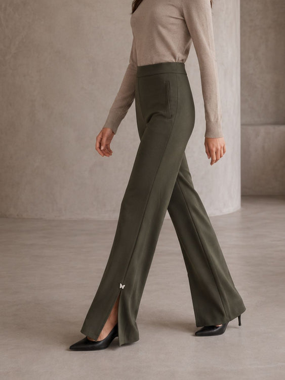 Slit Flare Pants
