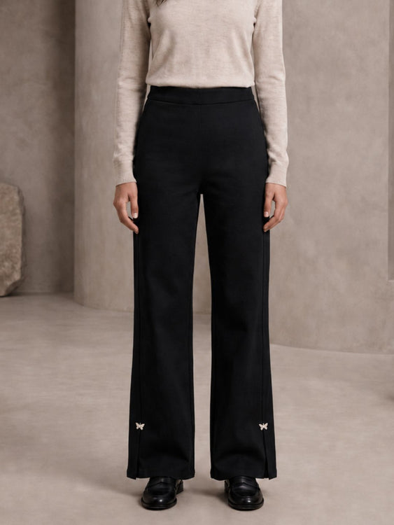 Slit Flare Pants