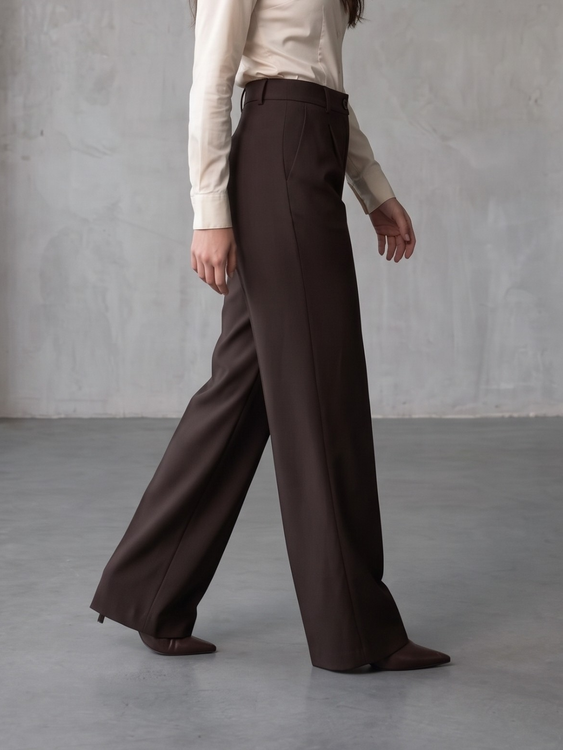 Coffee Cooperate Trouser Pants