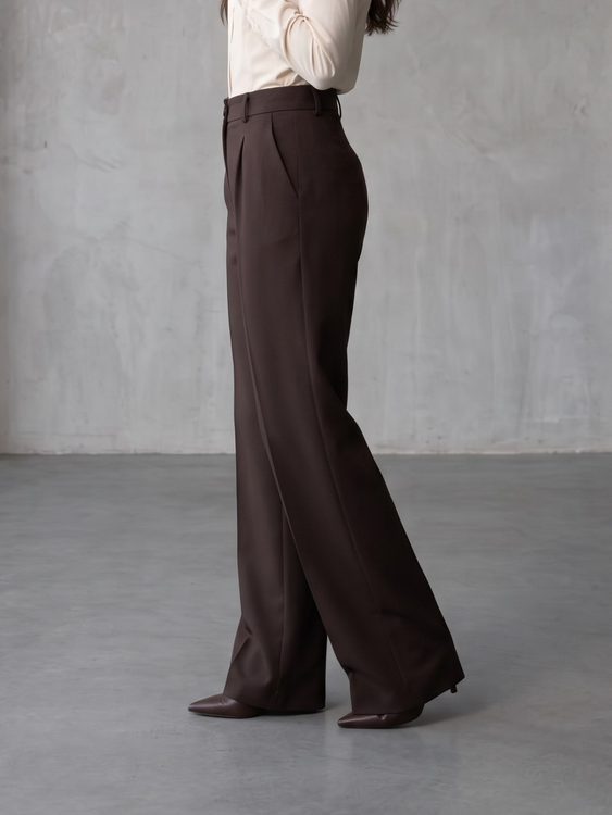 Coffee Cooperate Trouser Pants