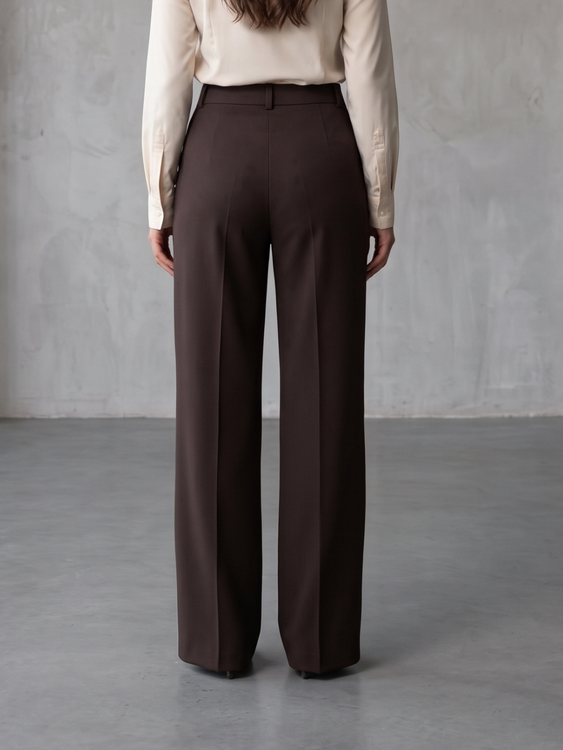 Coffee Cooperate Trouser Pants