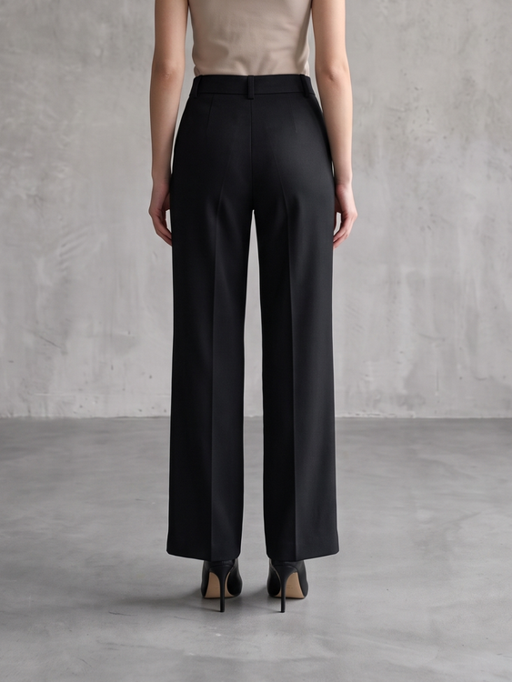 Black Cooperate Trouser Pants