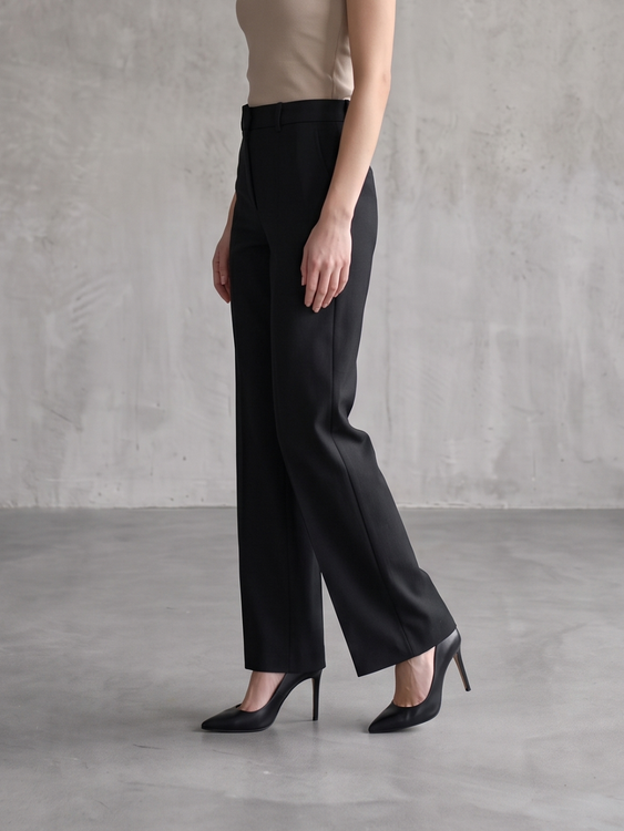 Black Cooperate Trouser Pants