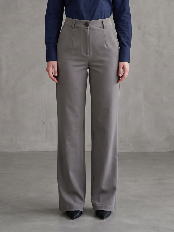 Light Grey Cooperate Trouser Pants