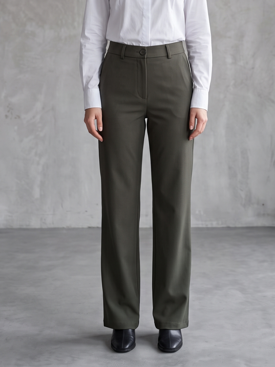 Olive Cooperate Trouser Pants