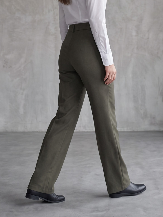 Olive Cooperate Trouser Pants