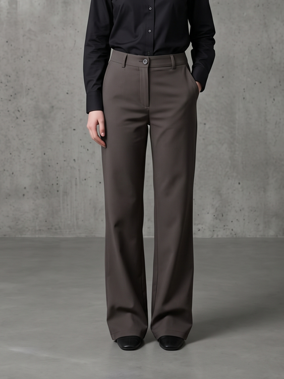 Dark Grey Cooperate Trouser Pants