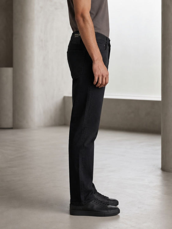 All Black Straight fit Jeans