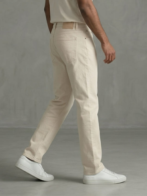 Washed Straight Fit Jeans