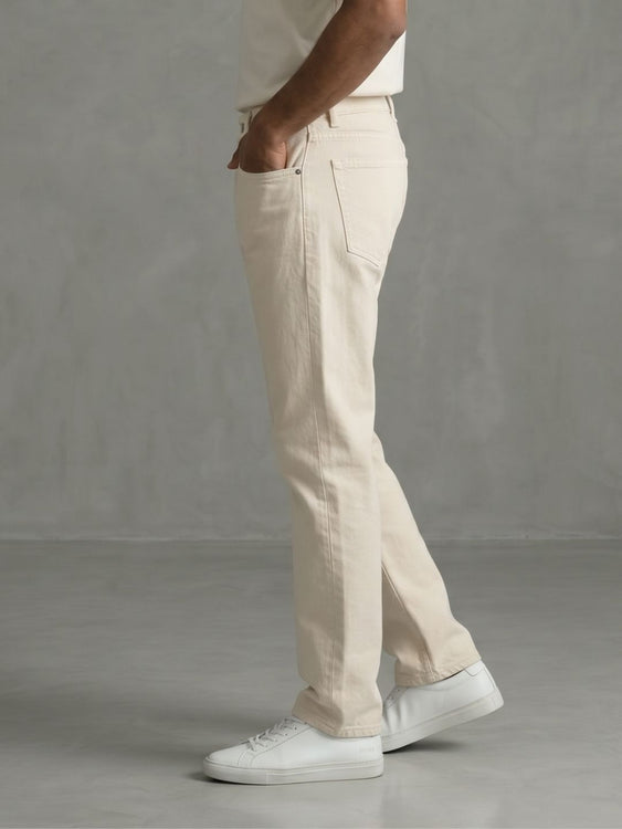 Washed Straight Fit Jeans