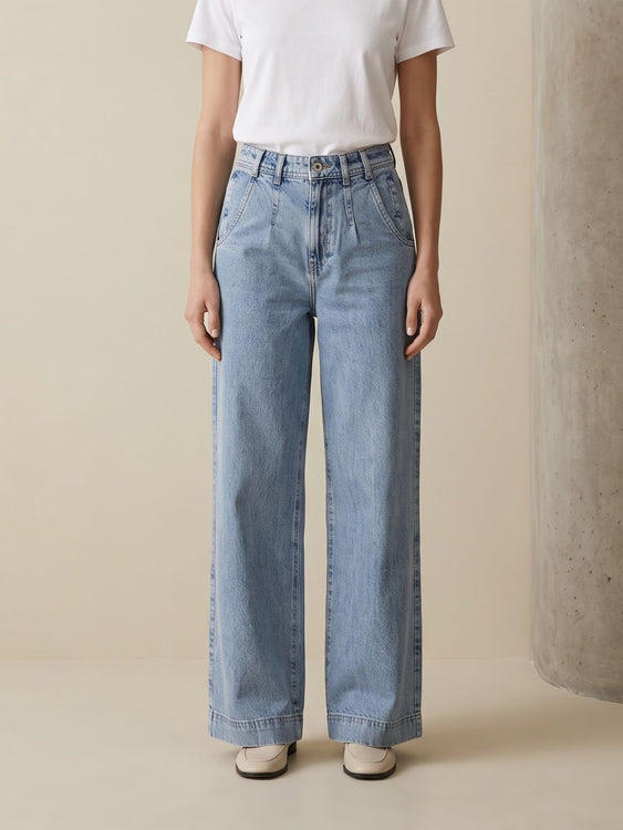 Bollwash wideleg Jeans