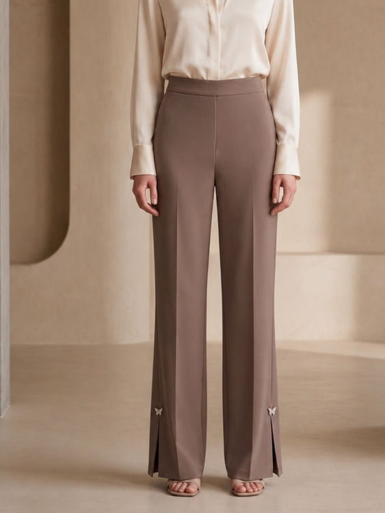 Slit Flare Pants