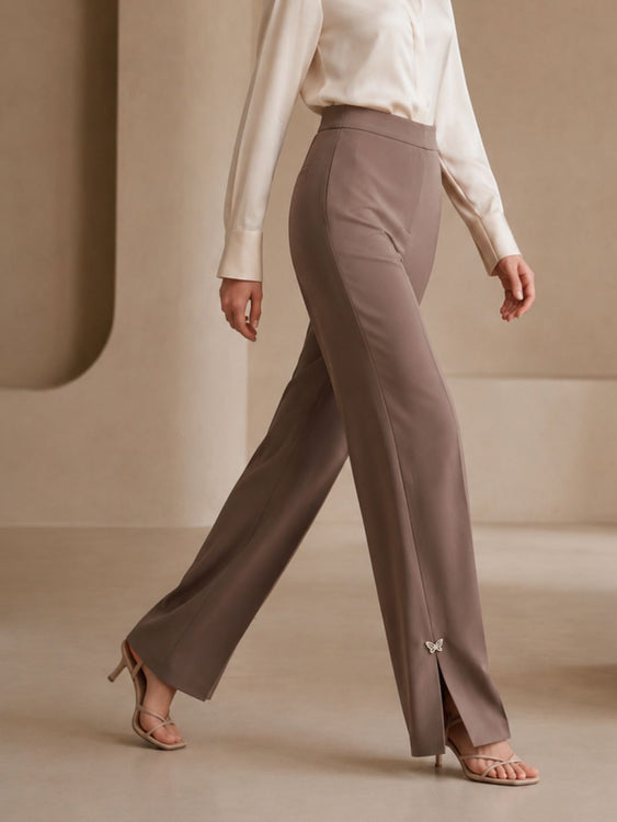Slit Flare Pants
