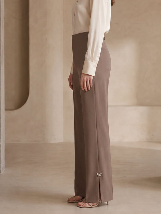 Slit Flare Pants