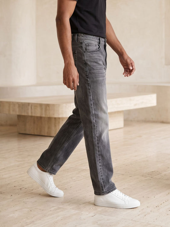 Vintage Grey Straight fit jeans