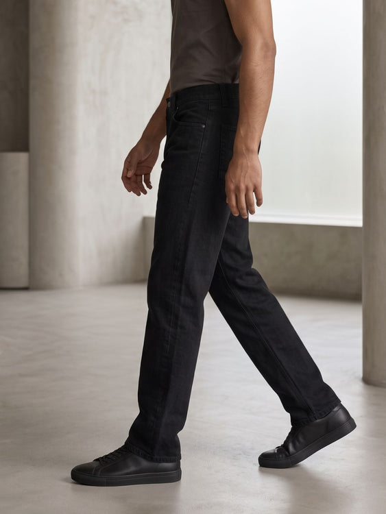 All Black Straight fit Jeans