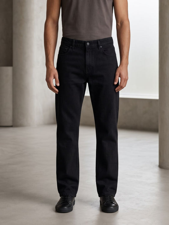 All Black Straight fit Jeans