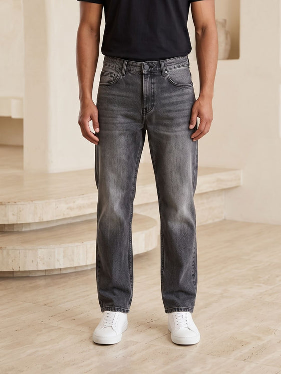 Vintage Grey Straight fit jeans