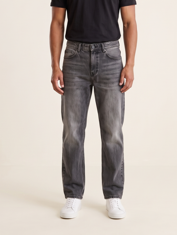 Vintage Grey Straight fit jeans