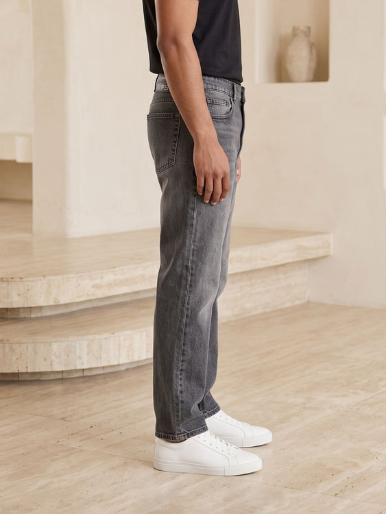 Vintage Grey Straight fit jeans